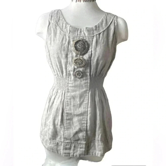 Kensie Tops - 6/$20 Kensie woman’s shirt/mini dress large buttons defined waist medium